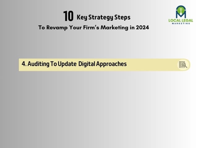 4.  Auditing to Update Digital Approaches